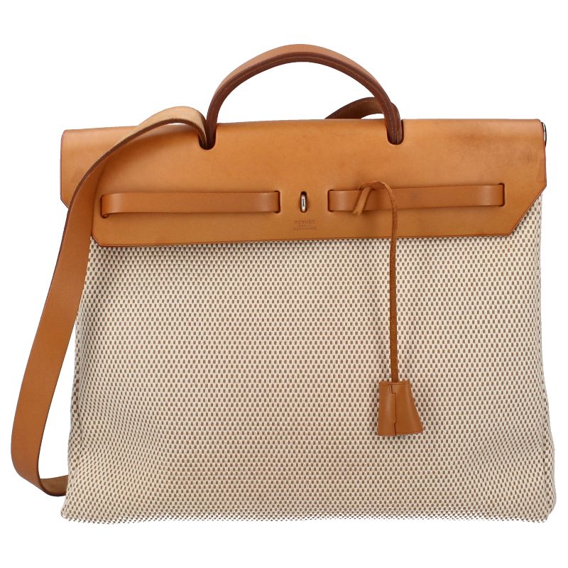 エルメス エールバッグMM トワルGM カーフ レディース リュック デイパック ナチュラル DECORATOM_COM_BR