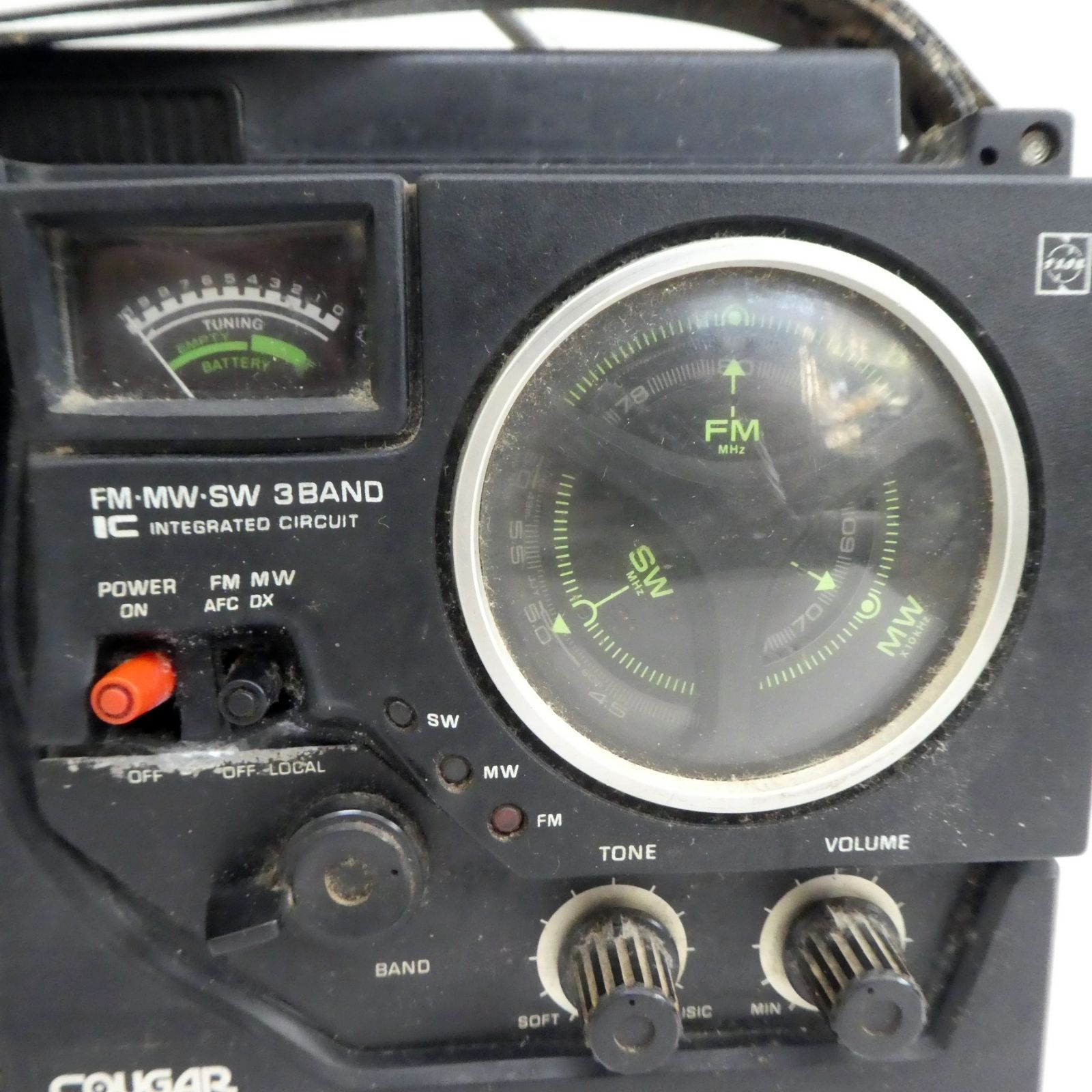 Q957【希少】70年代 ヴィンテージ BCLラジオ ナショナル クーガーNO.6