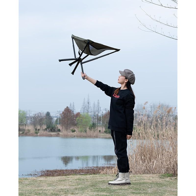 アウトドア★傘形フレームチェア 椅子 傘形フレーム 軽量 コンパクト 折りたたみ 人気商品】【iClimb（アィクライム）】 アウトドア☆傘形フレーム