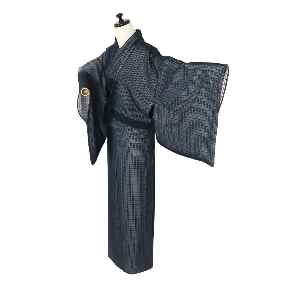 新品 未使用品 訪問着 絽 夏 夏着物 クリーム 華文 唐花 身丈170cm