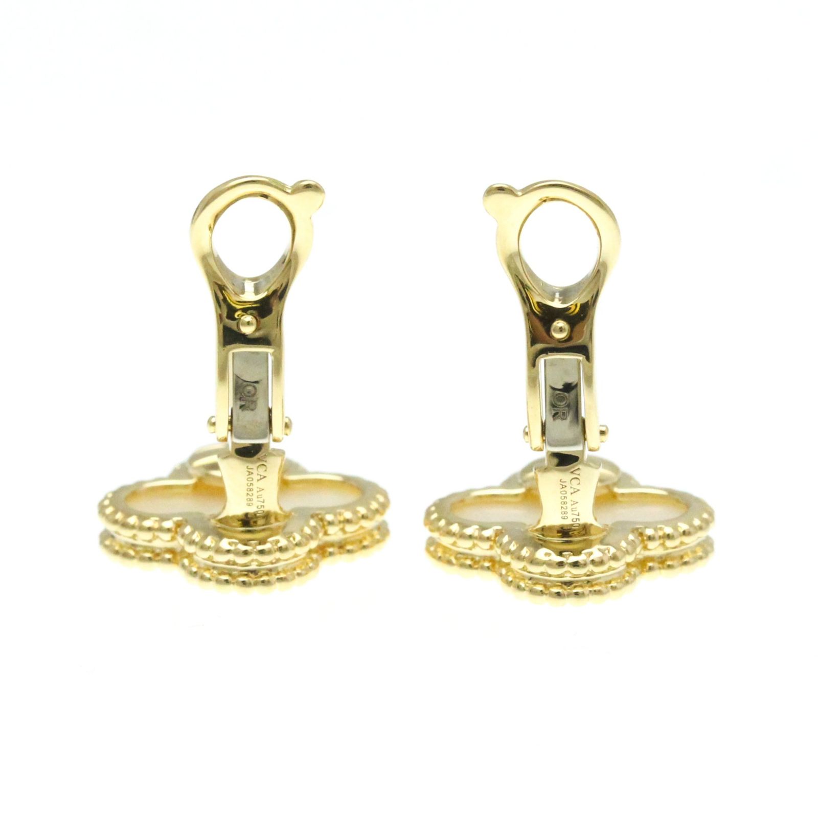 ヴァンクリーフ ヴィンテージ アルハンブラ ピアス マザーオブパール