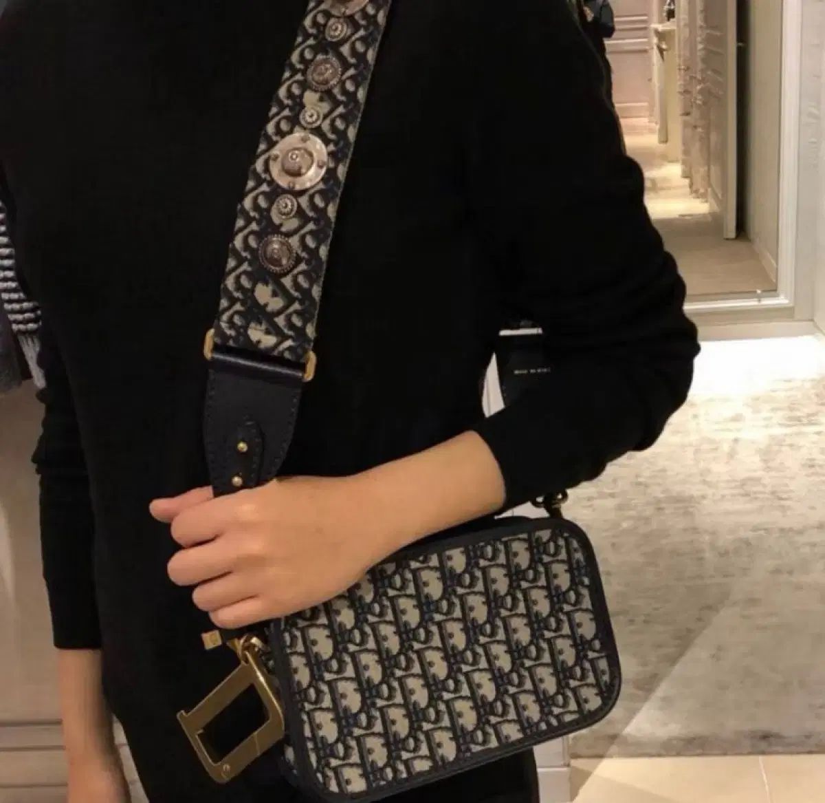 Dior ディオール オブリーククラッチ＋ストラップ
