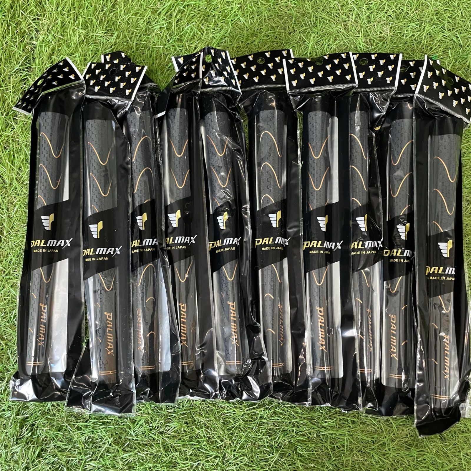 パルマックスグリップ　ゴールド　新品　60-50R ゴルフグリップ　10本セット パルマックスグリップ ブラック 新品 60-50R ゴルフグリップ 10本