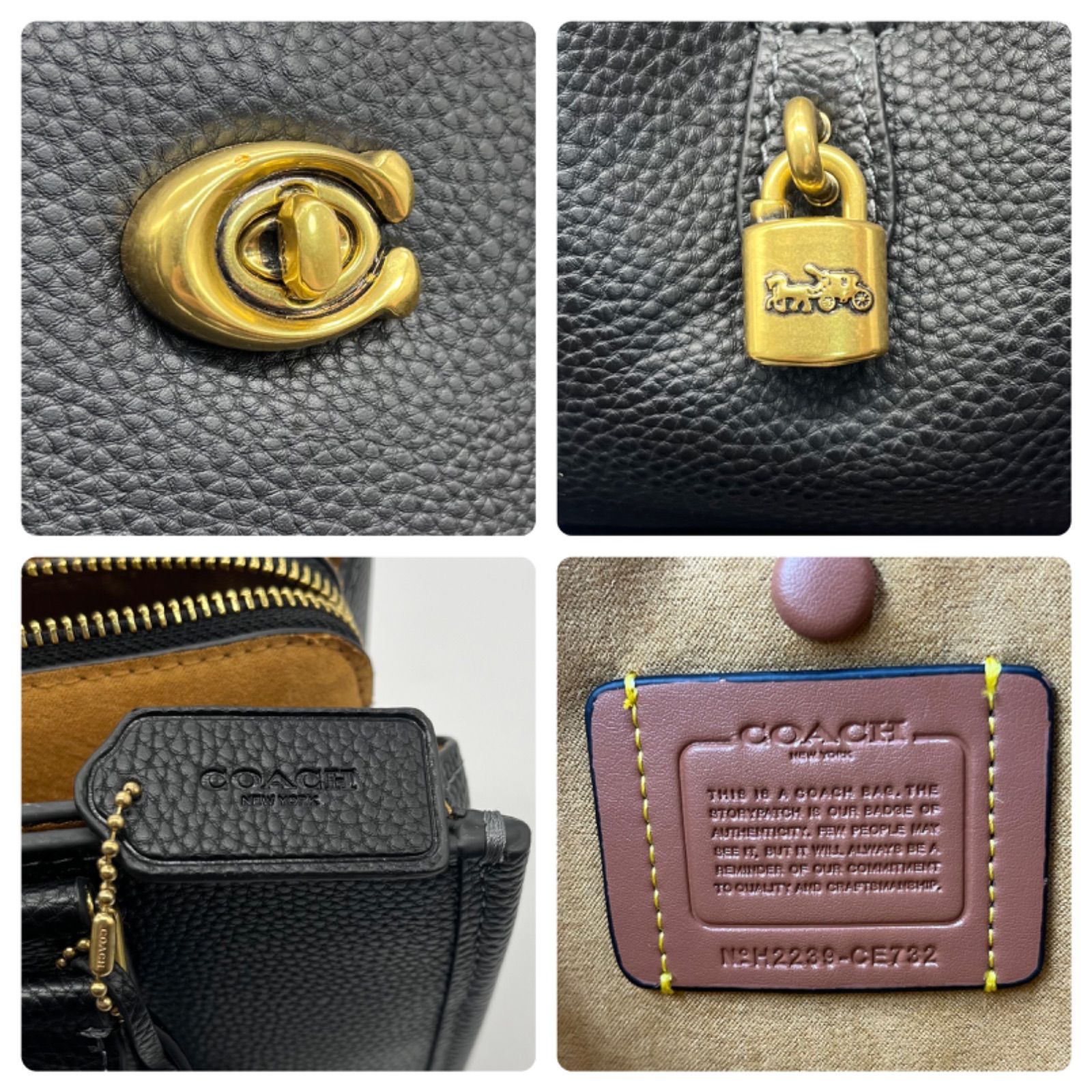 未使用保管品<!-利用不可文字-!>COACH コーチ ハンドバッグ ショルダー 
