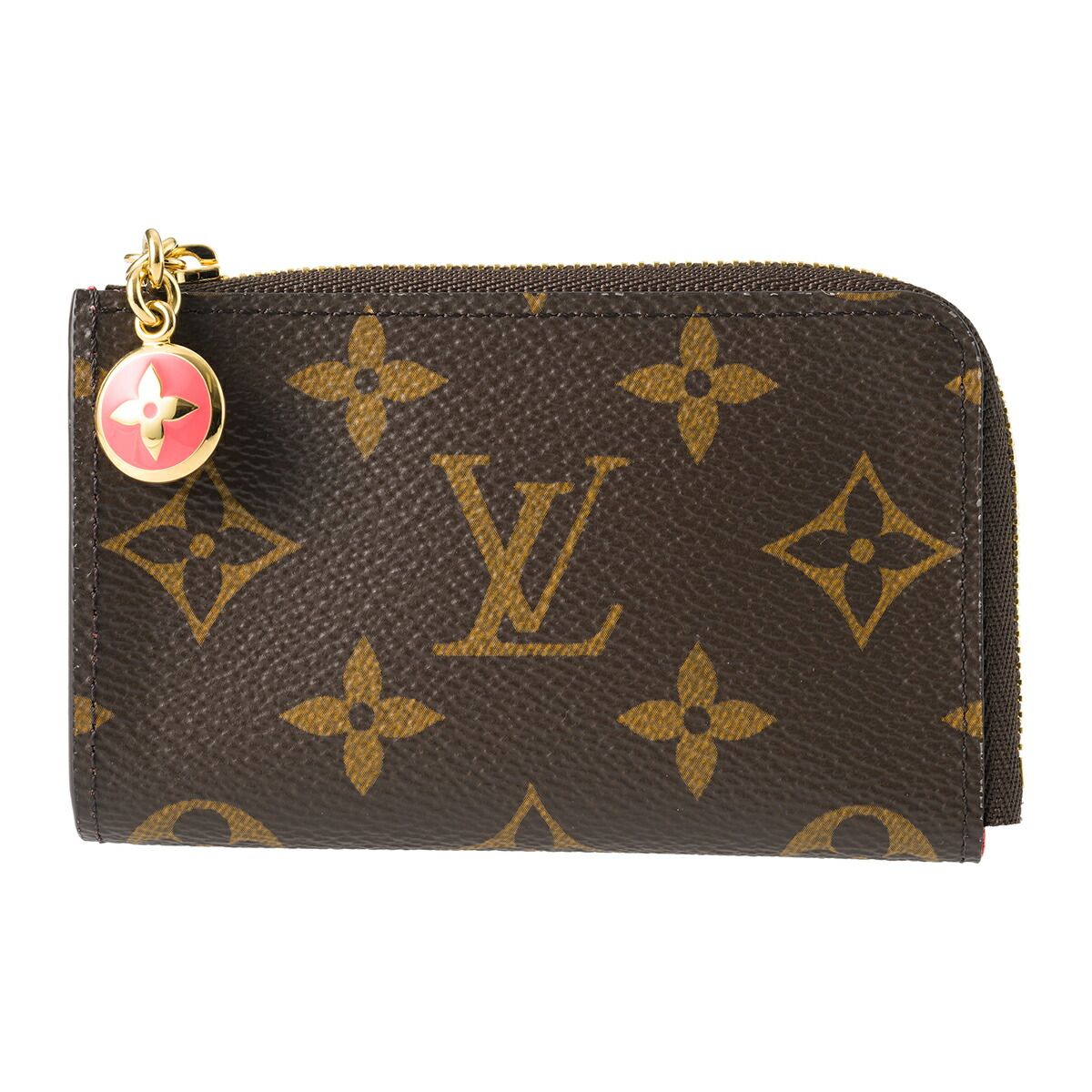 ルイヴィトン Louis Vuitton カードケース ポルト クレ ノア ブラウン|スウィートコーラル
