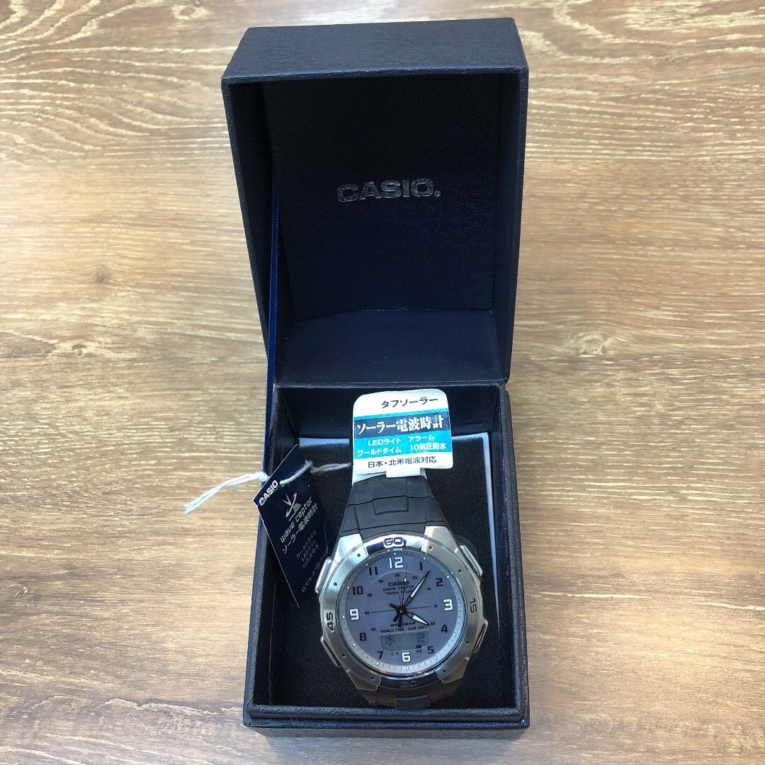 新品 未使用 CASIO ソーラー 電波時計 Wave Ceptor腕時計 - メルカリ