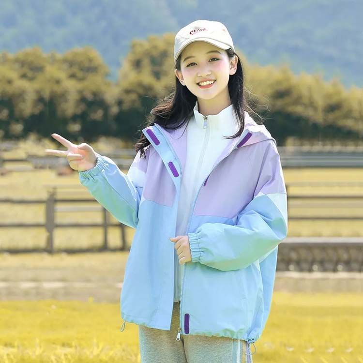 マウンテンパーカー 女子 キッズ ウインドブレーカー 女の子