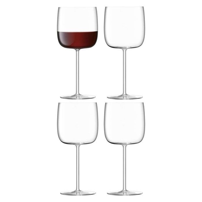 LSA BOROUGH ボロー Wine Glass ワイングラス G1620-16-301 450ml×4個セット  / エルエスエー グラス ガラス