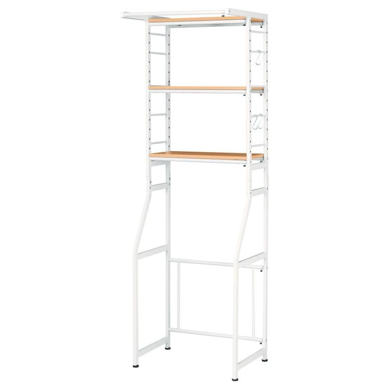 弘益 伸縮ラック ナチュラル STR-5018 NA 98.5×53×13cm