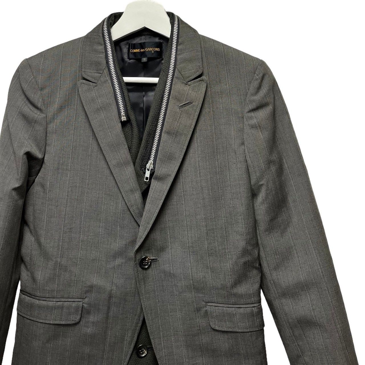 COMME des GARCONS コムデギャルソン 00AW レイヤードジップデザイン