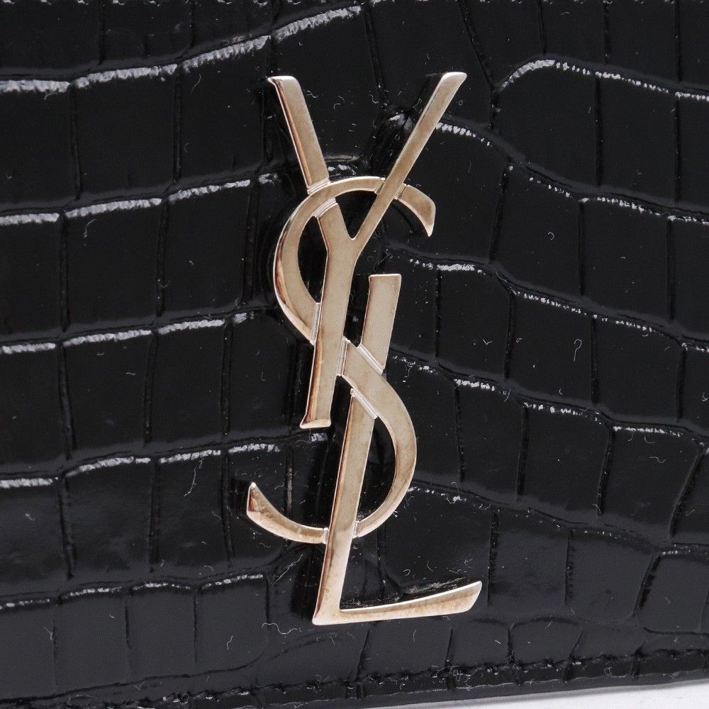 SAINT LAURENT PARIS カサンドラ カードケース クロコダイルエンボス