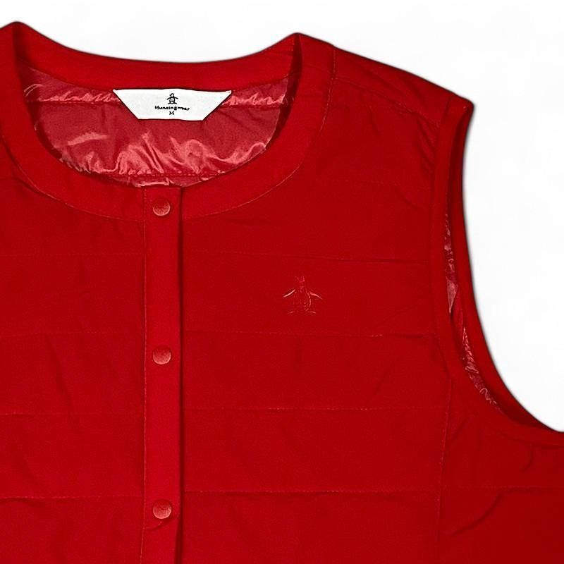 MUNSING WEAR マンシングウェア 中綿ベスト レッド M ゴルフ