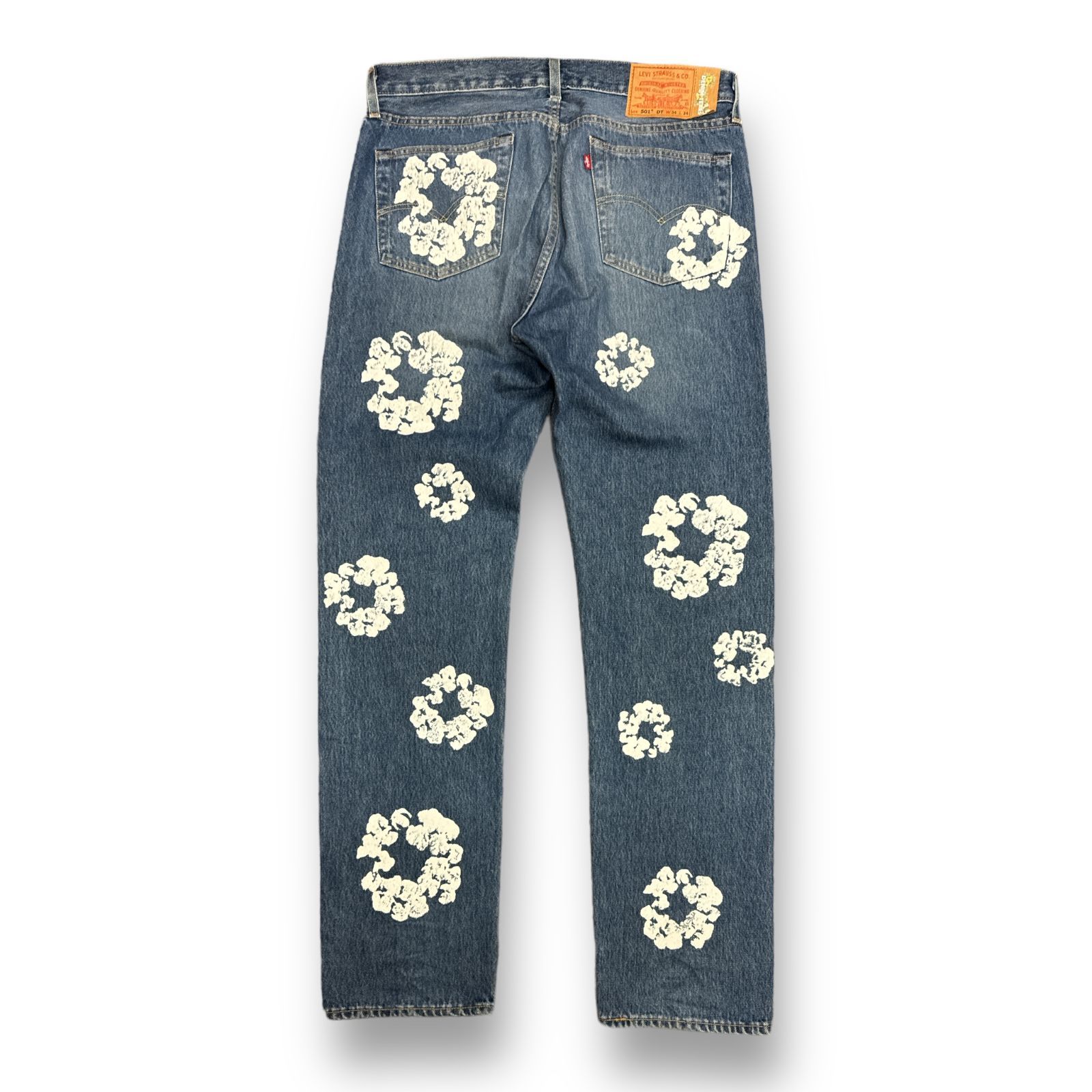 DENIM TEARS × Levi’s 501 COTTON WREATH CHAINSTTCH コラボ デニム パンツ リーバイス  デニムティアーズ W34 L34 64973A