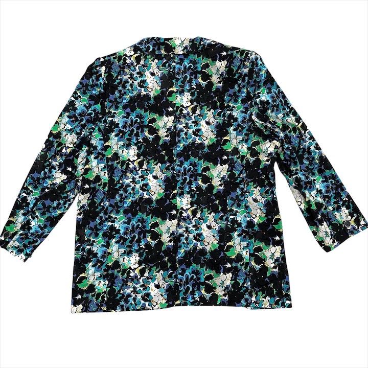 未使用タグ付き Leilian レリアン ボタニカル フラワー 総柄