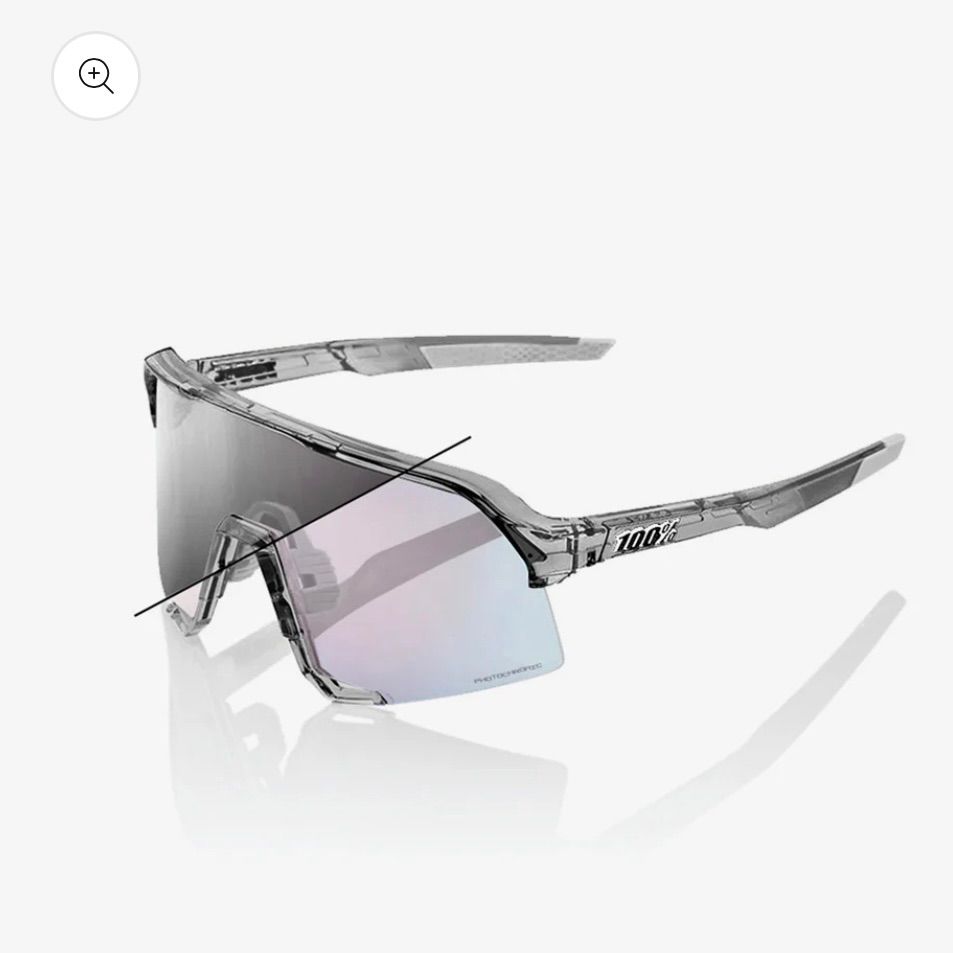 Ride 100% S3™ Polished Translucent Grey Rose Gold Mirror Photochromic ...