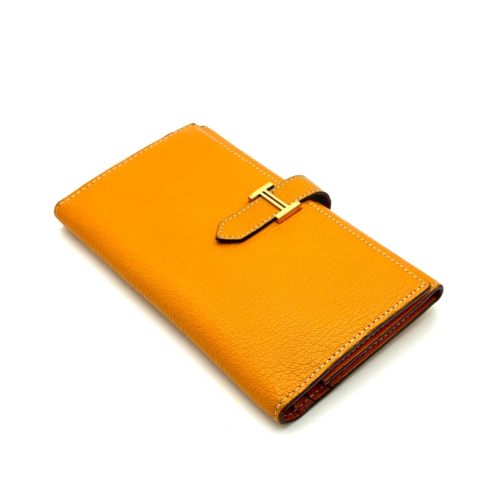 希少】HERMES エルメス 三つ折り財布 べアン デュプリ長財布