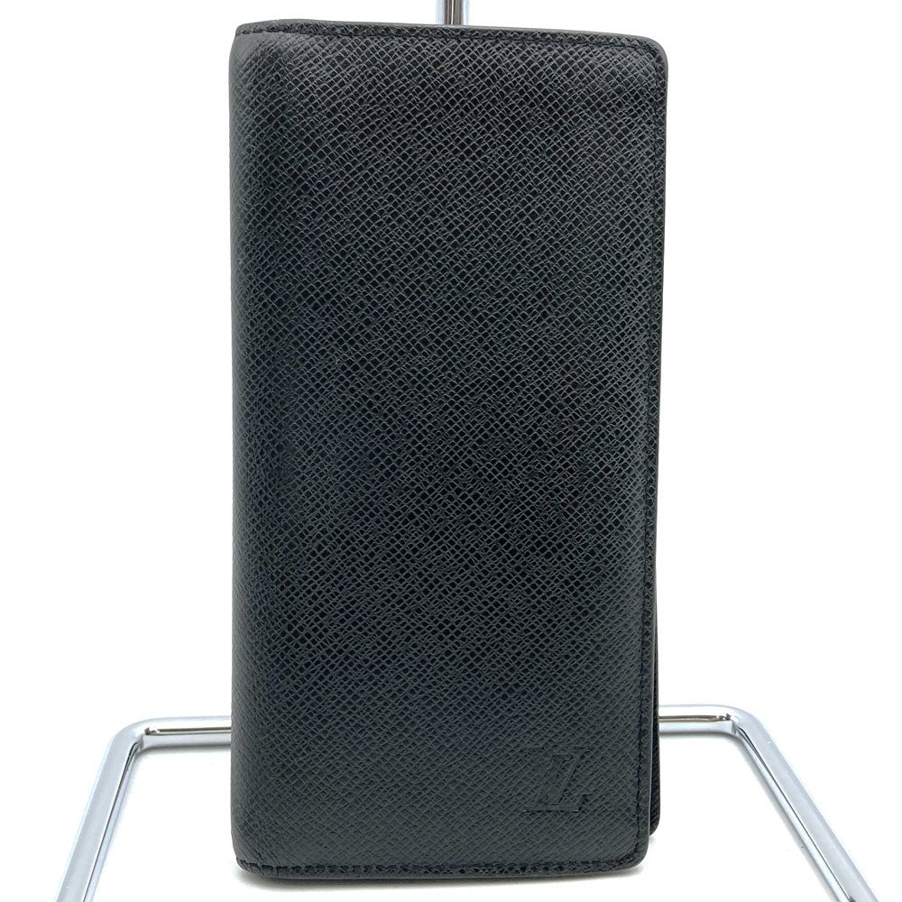ルイヴィトン　タイガ　ポルトフォイユブラザ　札入れ　美品　黒 LOUIS VUITTON ルイ・ヴィトン M32572 ポルトフォイユブラザ