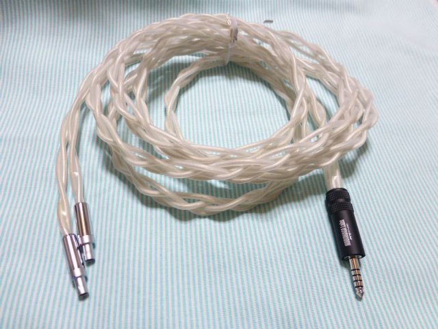 SENNHEISER HD800 Cascade DHARMA D1000 用 ALO SXC Cryo 18awg 改造品 210cm 長め 4.4mm5 FT-7445 R FURUTECH ロジウムメッキ HD800S HD820