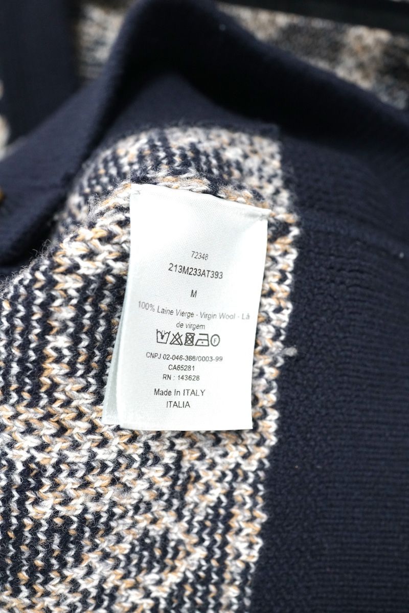 2022AW DIOR ディオール オブリーク 総柄 ウール ニット カーディガン