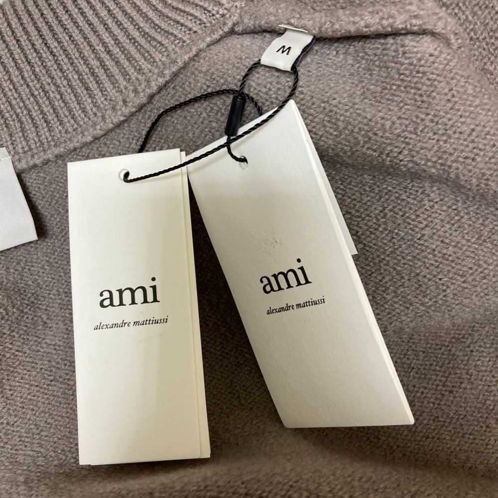 未使用 25SS ami PARIS アミパリス ハートロゴ オーバーサイズ ニット