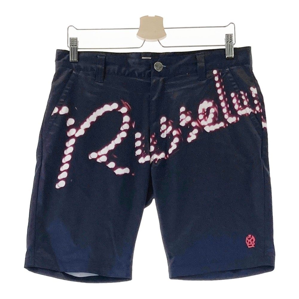 ラッセルノ Russeluno Golf ハーフパンツ　メンズゴルフウエア Russeluno 【美品】ラッセルノ ハーフパンツ ライトグリーン×黒