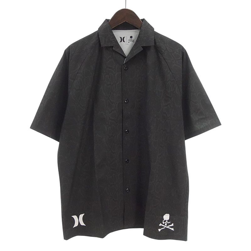 マスター マインド ワールド|MASTERMIND WORLD Hurley PHANTOM WOVEN SHIRT 半袖 シャツ カラー|グレー サイズ メンズL