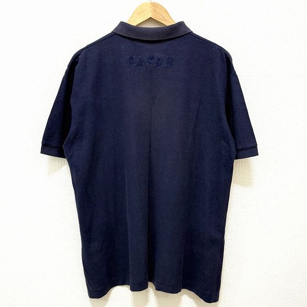 snc パパス Papas ポロシャツ L 紺 半袖 メンズ 965598