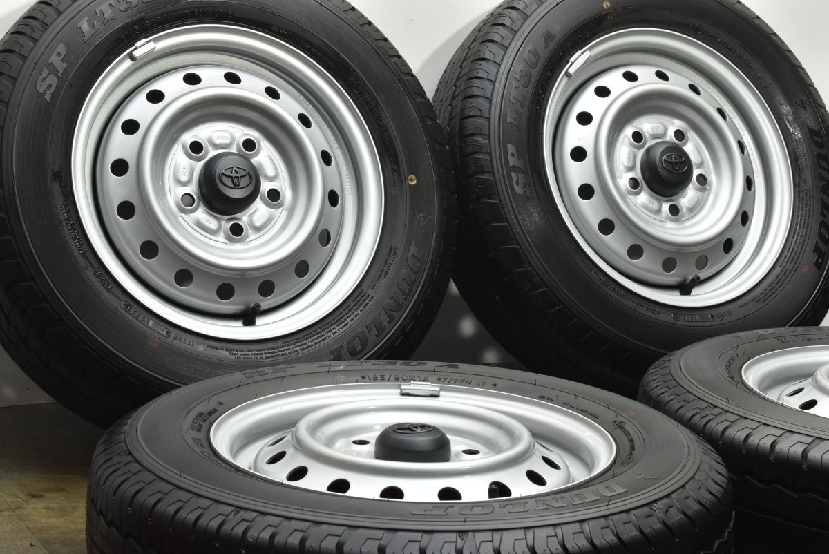 新車外し トヨタ タウンエース バン 純正 14in 5J 50 PCD114.3 ダンロップ SP LT30A 165|80R14 LT 2025年製 イボ ライン付