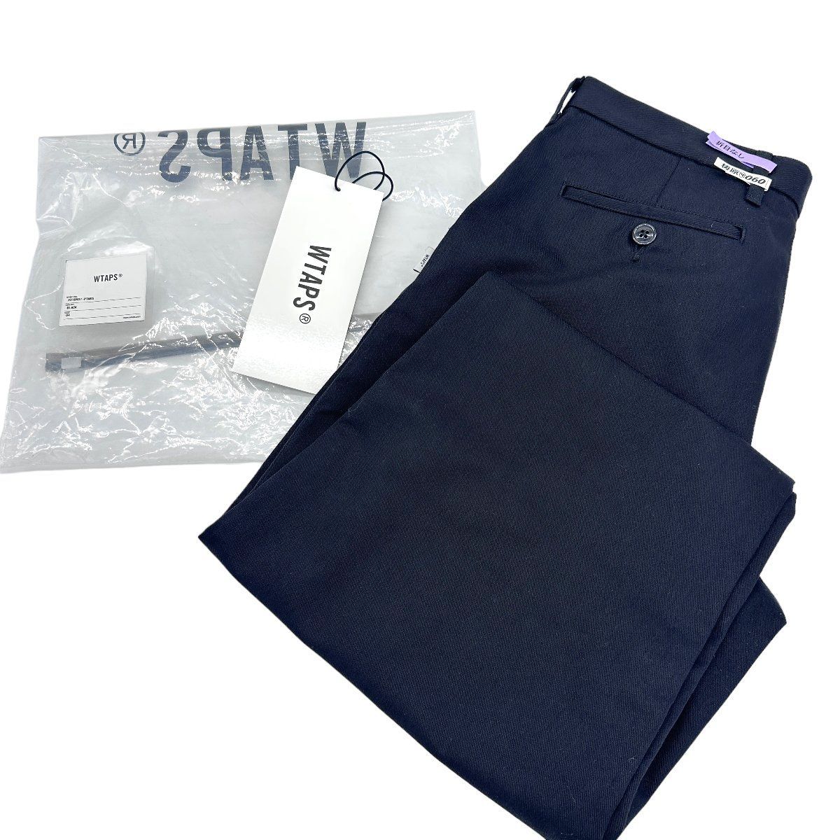 美品 WTAPS ダブルタップス CREASE/TROUSER /COPO.TWILL 22SS 221BRDT