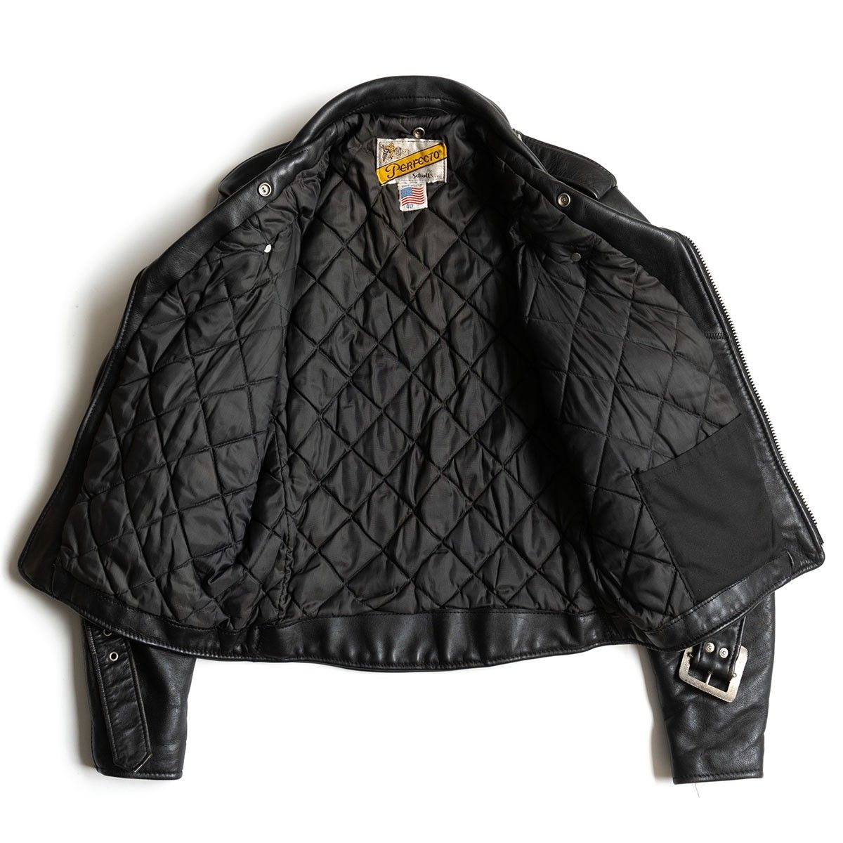 美品】SCHOTT【618/ダブルライダース ジャケット】40 レザー アメリカ  