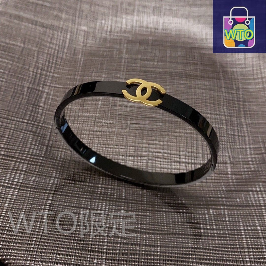 今日特価】Chanel シャネル カーボンブラック ブレスレット