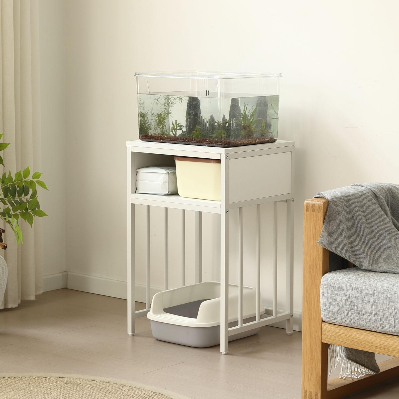 SALEx送料無料】水槽台 水槽スタンド 45cm*40cm 耐荷重100kg 収納棚