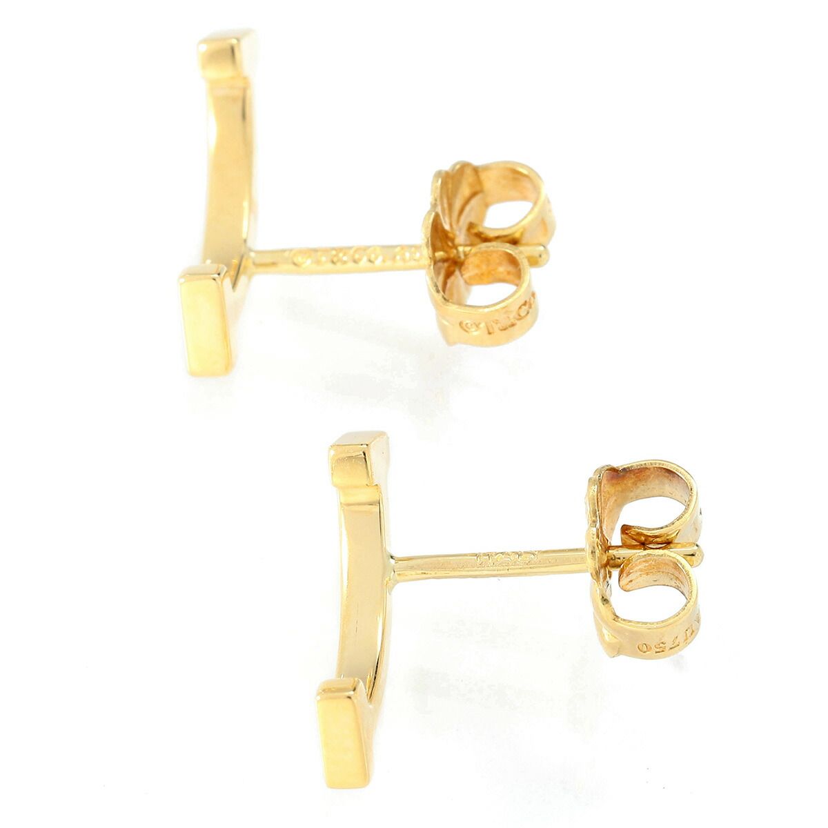 ティファニー ティ スマイル ピアス K18 TIFFANY&Co. 中古 プレラブド  