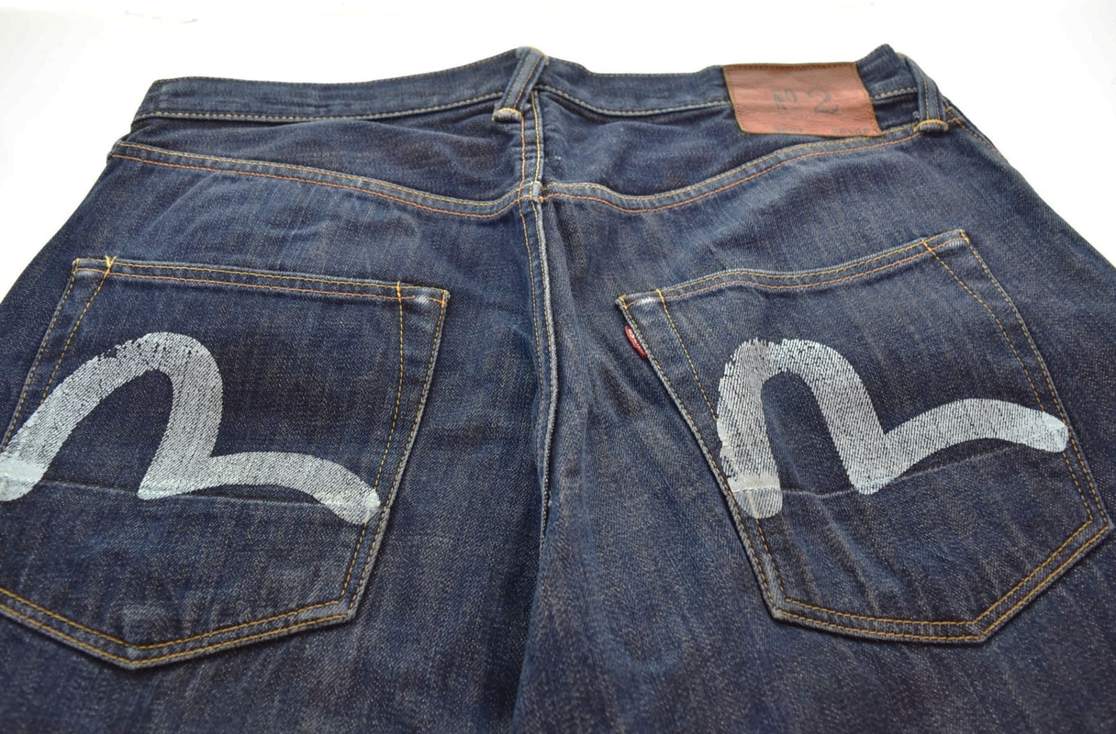 EVISU エヴィス　美品　大黒 No.2 lot.2001 エヴィス EVISU Lot2001 No2 大黒 カモメペイント デニムパンツ 3635