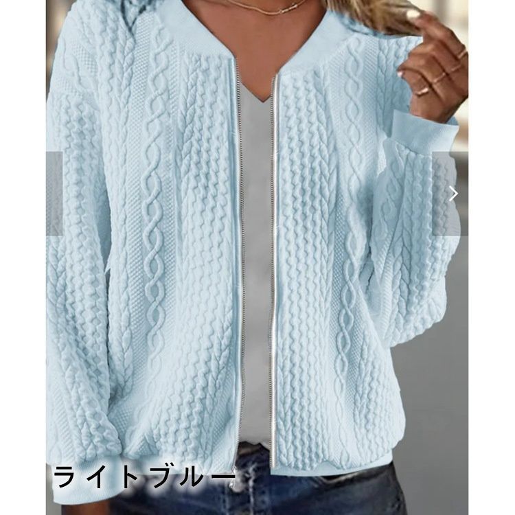 ジップブルゾン 即 OK レディース ジャカード素材 ブルゾン ライトアウター ノー ジャケット ジップアップ ジャンパー おしゃれ 秋はおり 羽織 レディース カジュアル ショート丈アウターcaixi01 SIROKUMA-CORPORATION_COM