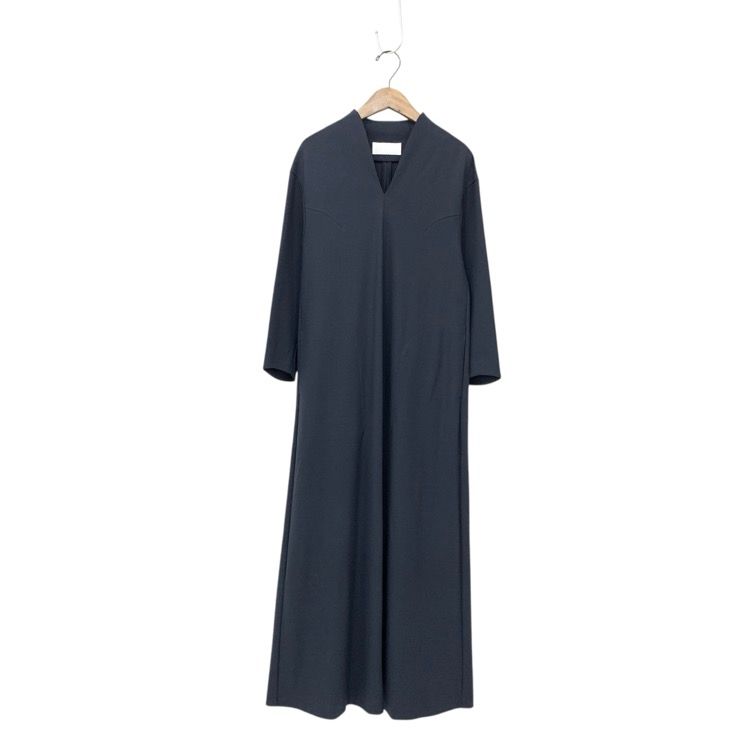 2024AW Mame Kurogouchi マメクロゴウチ Double Jersey V-Neck