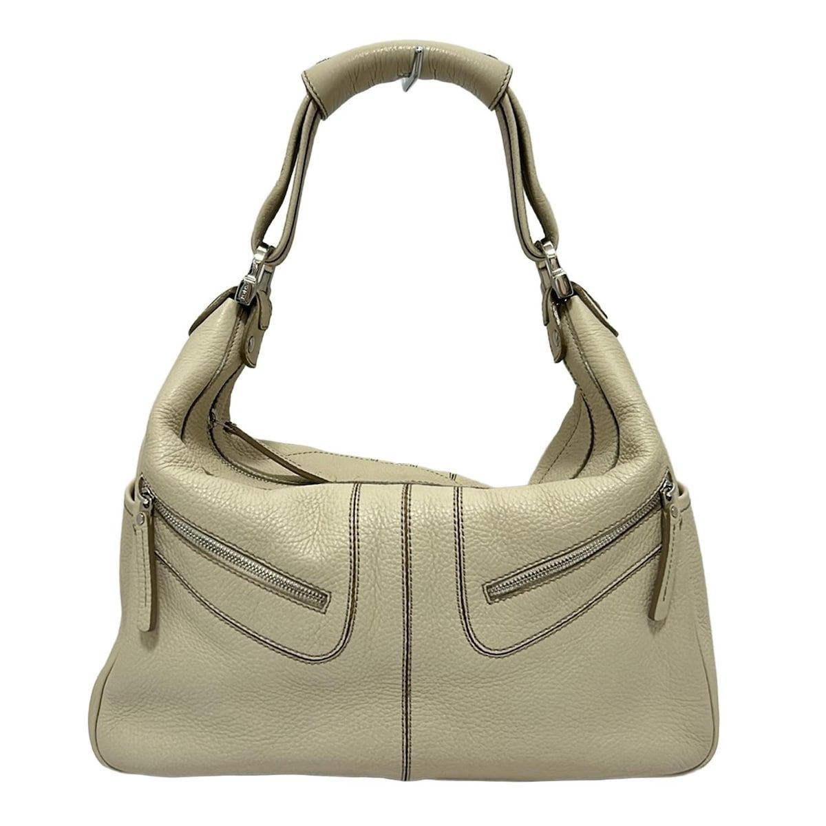 TOD S トッズ ショルダーバッグ - アイボリー レザー