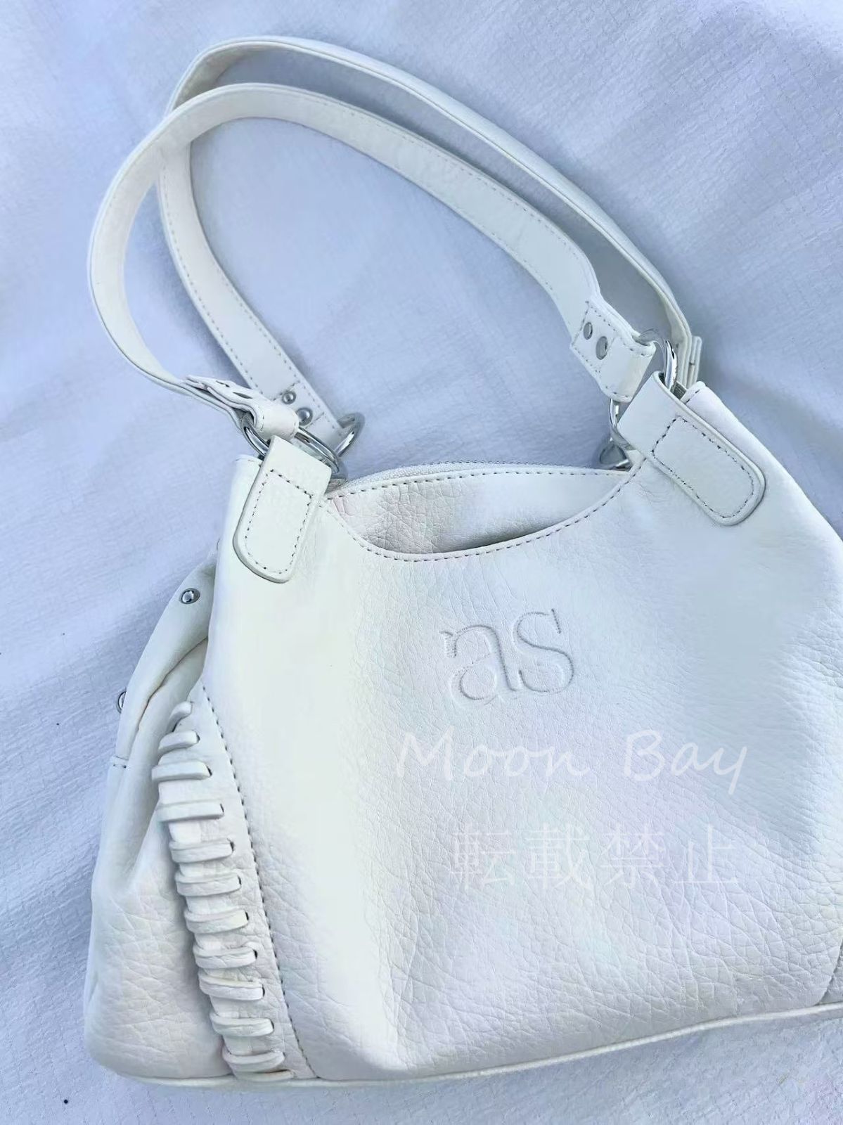 as\"on ason BONITA BIG 2wayハンドバッグ 白L 大容量 新品未使用 韓国 as