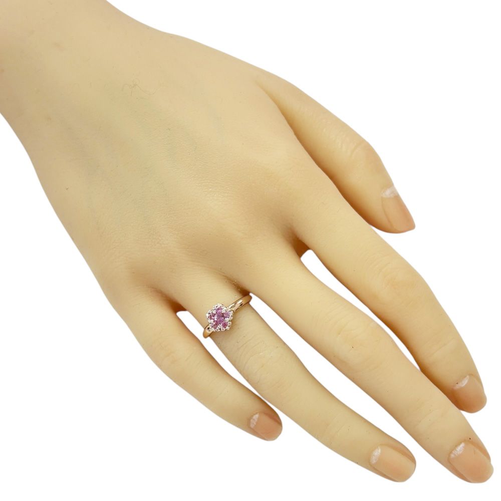 ポンテヴェキオ リング 指輪 9号 18金 K18ピンクゴールド ピンクサファイア レディース Ponte Vecchio ポンテヴェキオ