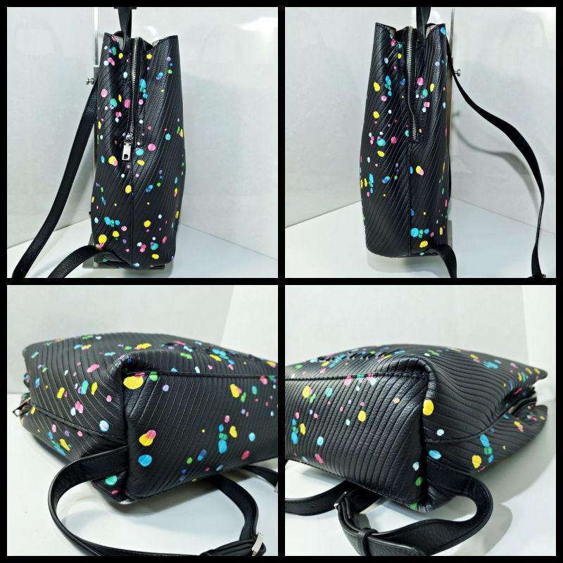 デシグアル Desigual ペイント柄 ドット マルチカラー