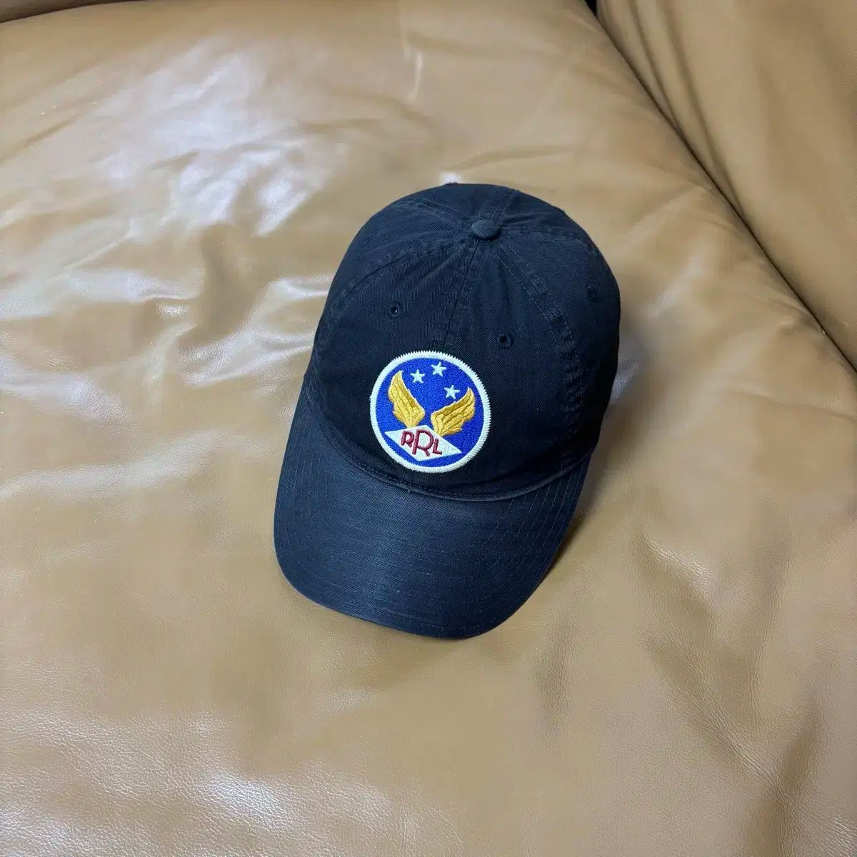 RRLダブルアールエル ラルフローレン POLO 帽子 キャップネイビー