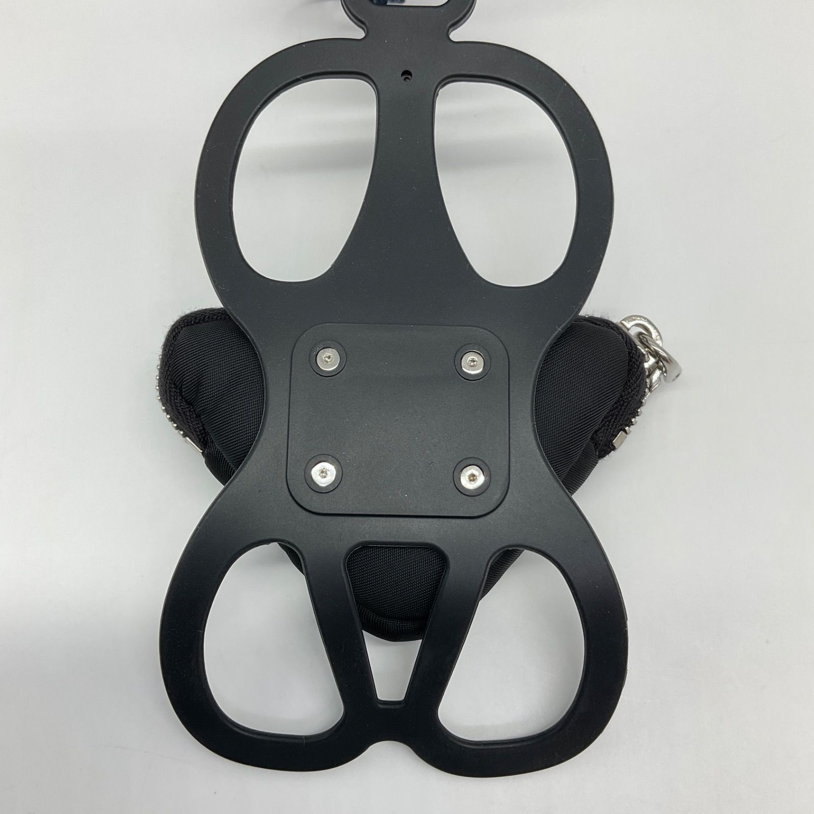 【値下げOK】PRADA プラダ ミニポーチ ブラック トライアングルロゴ 値下げOK】PRADA プラダ ミニポーチ ブラック トライアングル