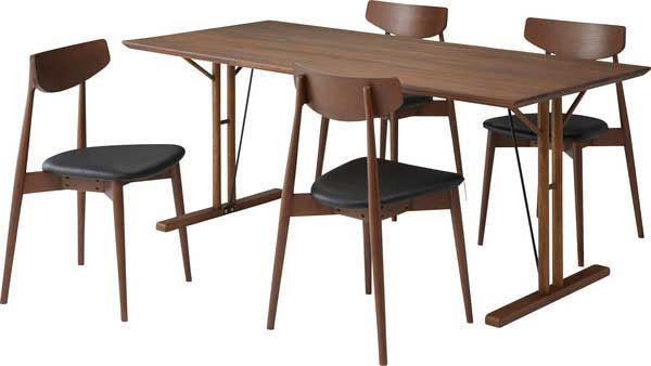 説得力のある ダイニングテーブルの天板180 W180×D80×H3cm No.352 ウォルナット