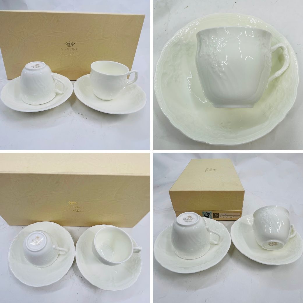 ナルミケーキセットEURARTクリーマーシュガーケーキ皿2枚コーヒーC-S2個セット