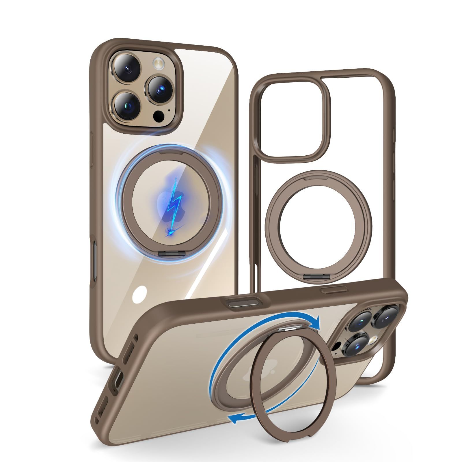 OPEN記念】ケース 強磁力リング ケース マグネット搭載 用 360°回転