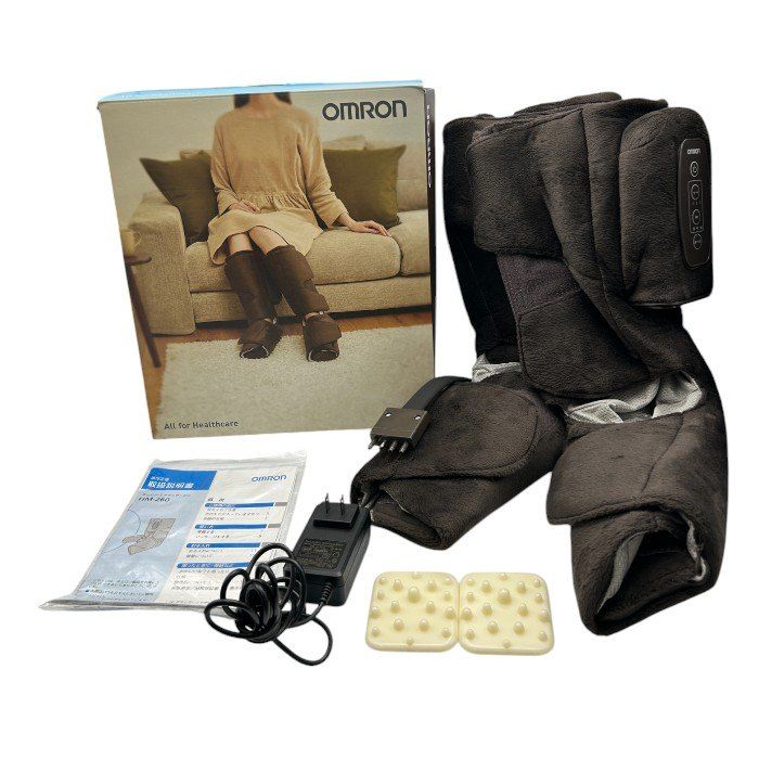 オムロン エアマッサージャー ディープブラウン HM-260-DB(中古品) 送料無料 オムロン エアマッサージャ HM-260-DB （ディープブラウン