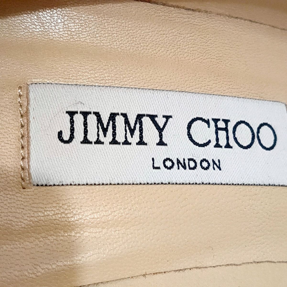 JIMMY CHOO(ジミーチュウ) パンプス 37 レディース - ベージュ ...