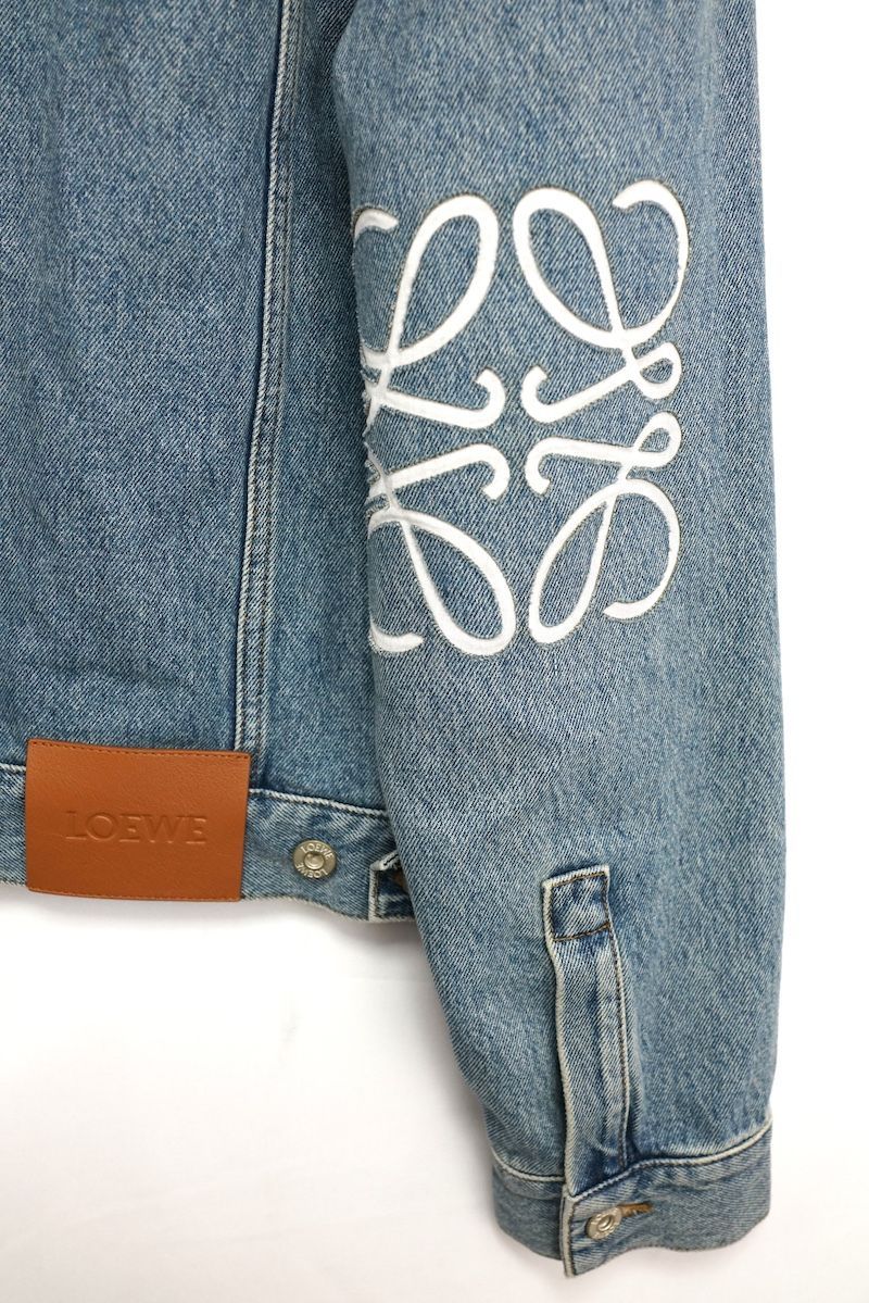 LOEWE ロエベ Anagram アナグラム デニム ジャケット ウォッシュデニム