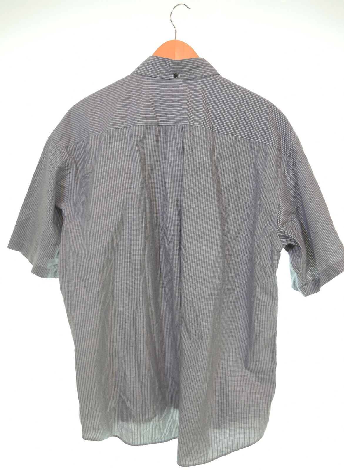 エブリワン EVERYONE oversized B D check short sleeve shirt チェックボタンダウンシャツ EV-25-SH14 半袖シャツ グレー Mサイズ 103MT-3044