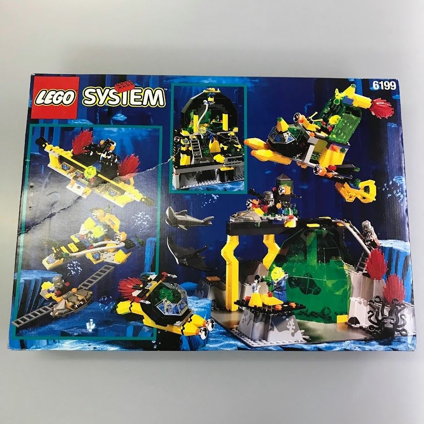 正規品 新品未開封 LEGO レゴ システム 6199 アクアゾーン 廃盤品 レア 希少 HD-477-Z ※オールドレゴ ミニフィグ ダイバー エイ  サメ タコ 潜水艦 Hydro Crystalization Station 372 - メルカリ